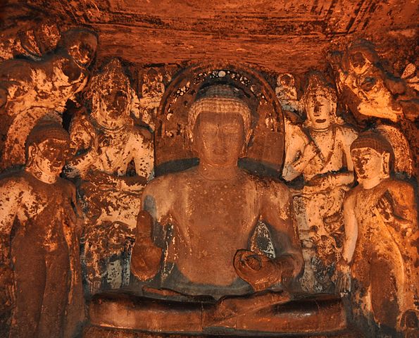 Ajanta Caves Buddha Statue